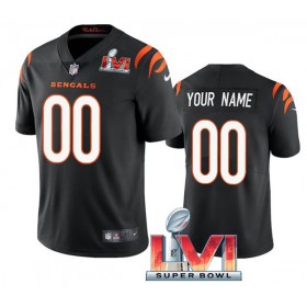 Miesten Cincinnati Bengals NFL Pelipaita Custom Musta 2022 Super Bowl LVI Vapor Limited